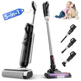 Sunsmai,Wet Dry Vacuum Cleaner,Boost-Assisted Vacuum Mop,Equipped With Self-Cleaning System,Detachable Handheld Brush Head, Crevice Cleaning, And (Option: Black and white)
